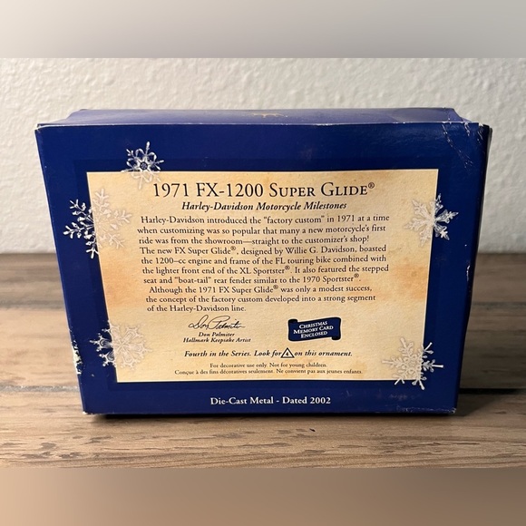 Hallmark NEW 2002 Christmas Ornament 4th Harlie Davidson Milestones series - Picture 3 of 10